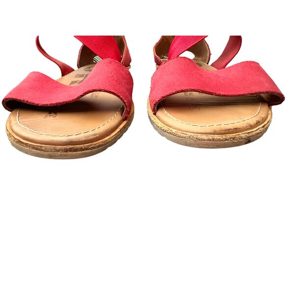 Sorel Ella Size 10 Red Leather Sandals - Picture 4 of 7